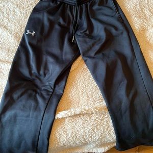 Black mens under armour pants size medium